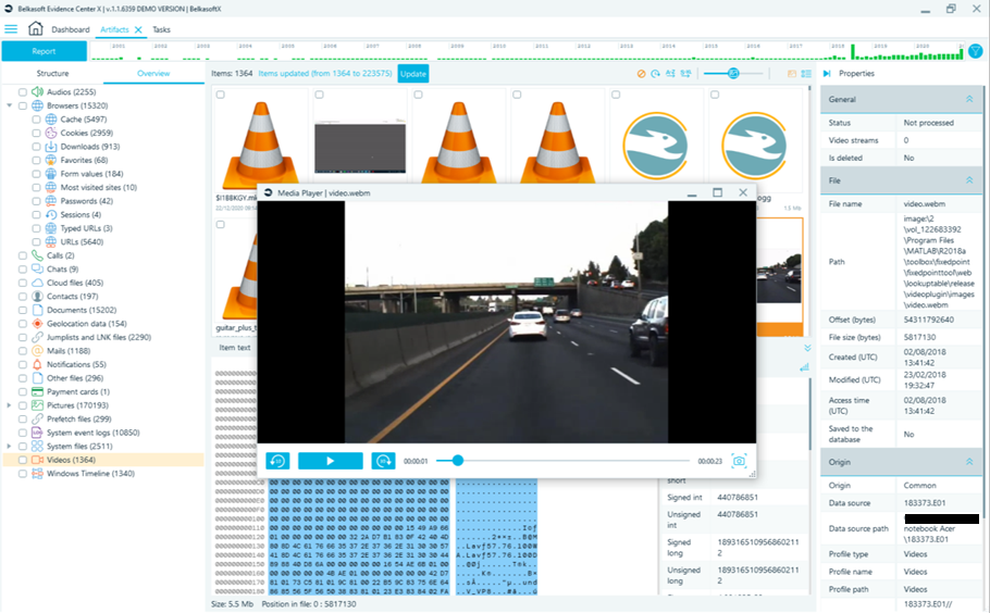 Belkasoft Evidence Center X - Gallery video